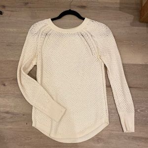 LOFT white knit sweater